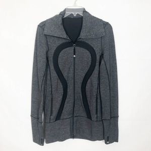 Lululemon Full Zip Gray Athleisure Jacket Size 6